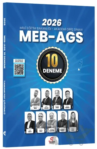 2026 MEB-AGS Tüm Dersler 10 Deneme Çözümlü – Ercenk Ural, Can Gülden, Erhan Aydın, Fatih Gündüz, Can Selvi, Kamil Fırat, Erdal Bozkurt, Yusuf Kasap, Gülay Uzun – Tekrar Akademi Yayınları kitap kapağı