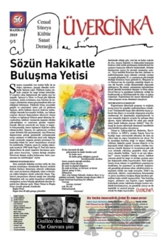 Üvercinka Dergisi Sayı: 56 Haziran 2019 – Üvercinka Dergisi kitap kapağı