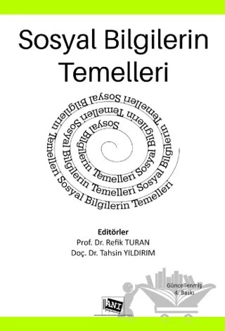 Sosyal Bilgilerin Temelleri – Tahsin Yıldırım, Refik Turan – Anı Yayıncılık kitap kapağı