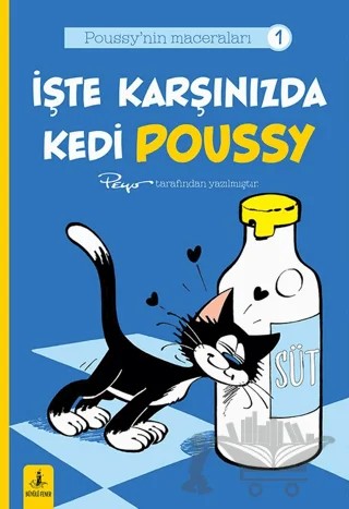 Poussy’nın Maceraları 1 - İşte Karşınızda Kedi Poussy – Peyo – Büyülü Fener Yayınları kitap kapağı