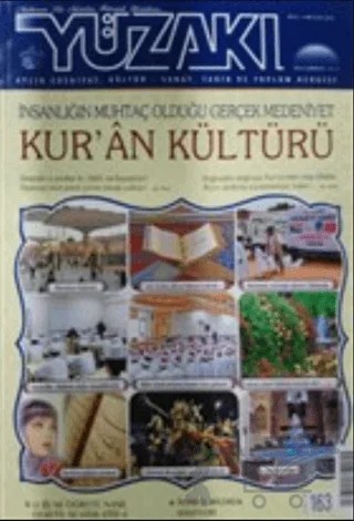 Yüzakı Aylık Edebiyat, Kültür, Sanat, Tarih ve Toplum Dergisi Sayı: 163 Eylül 2018 – Yüzakı Yayıncılık kitap kapağı