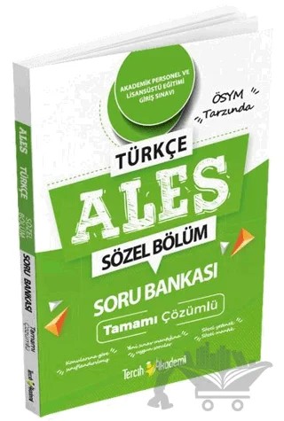 ALES Türkçe Tamamı Çözümlü Soru Bankası – Kolektif – Tercih Akademi Yayınları kitap kapağı
