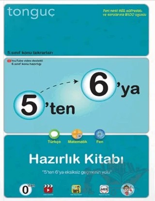 5'ten 6'ya Hazırlık Kitabı – Kolektif – Tonguç Akademi kitap kapağı