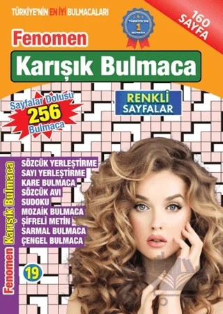 Fenomen Karışık Bulmaca 19 – Bertan Kodamanoğlu – Maxi Yayıncılık kitap kapağı