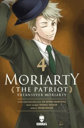 Moriarty the Patriot - Vatansever Moriarty 4 – Ryosuke Takeuchi – Kurukafa Yayınevi kitap kapağı