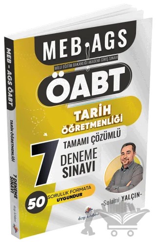 ÖABT MEB-AGS Tarih Öğretmenliği 7 Deneme Çözümlü – Selami Yalçın – Dizgi Kitap kitap kapağı