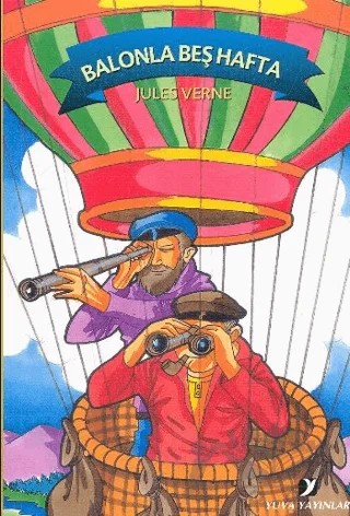 Balonla Beş Hafta – Jules Verne – Yuva Yayınları kitap kapağı