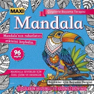 Maxi Mandala Çizgilerle Boyama Terapisi 11 – Bertan Kodamanoğlu – Maxi Yayıncılık kitap kapağı