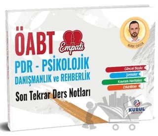 2025 AGS-ÖABT Empati Psikolojik Danışmanlık ve Rehberlik Son Tekrar Ders Notları – Murat Civelek – Kurul Yayıncılık kitap kapağı