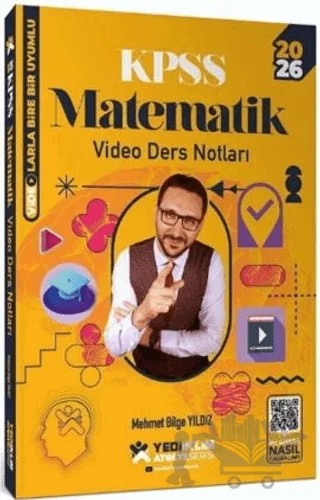 2026 KPSS Matematik Atölye Video Ders Notları – Mehmet Bilge Yıldız – Yediiklim Yayınları kitap kapağı