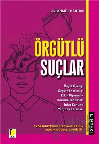 Örgütlü Suçlar – Ahmet Hartavi – Adalet Yayınevi kitap kapağı