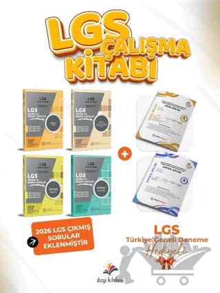 2027 8. Sınıf LGS Çıkmış Sorular ve MEB Örnek Soruları Çalışma Kitabı 4'lü Set - LGS TG Deneme Hediyeli
