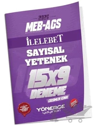 2027 MEB-AGS Sayısal Yetenek İLELEBET 15x9 Deneme Çözümlü – Kollektif – Yönerge Yayınları kitap kapağı