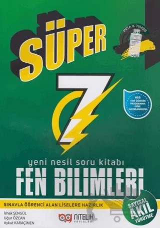 7. Sınıf Fen Bilimleri Süper Soru Kitabı – İshak Şengül, Uğur Özcan, Aykut Karaçimen – Nitelik Yayınları - Bayilik kitap kapağı