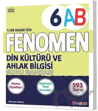 6. Sınıf Din Kültürü ve Ahlak Bilgisi A-B Soru Bankası – Kolektif – Fenomen Yayınları kitap kapağı
