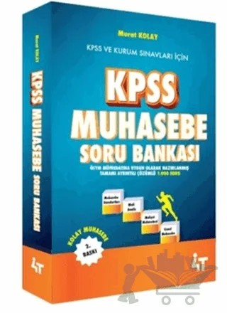 KPSS Muhasebe Soru Bankası – Murat Kolay – 4T Yayınları kitap kapağı