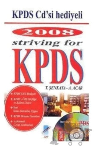 2008 Striving For KPDS – T. Şenkaya – Art Basın Yayın Hizmetleri kitap kapağı