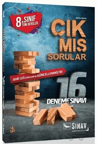 2019 8. Sınıf Çıkmış Sorular 16 Deneme Sınavı – Kolektif – Sınav Yayınları kitap kapağı