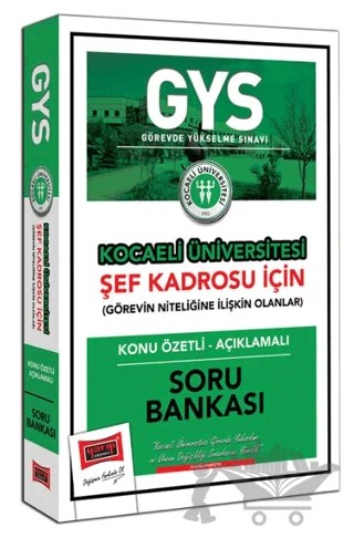 Yargı Yayınları GYS Kocaeli Üniversitesi Şef Kadrosu İçin Konu Özetli Açıklamalı Soru Bankası – Kolektif – Yargı Yayınevi kitap kapağı