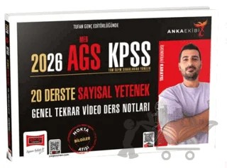 2026 Anka Ekibi MEB-AGS KPSS 20 Derste Sayısal Yetenek Genel Tekrar Video Ders Notları – İskender Karayel – Yargı Yayınevi kitap kapağı