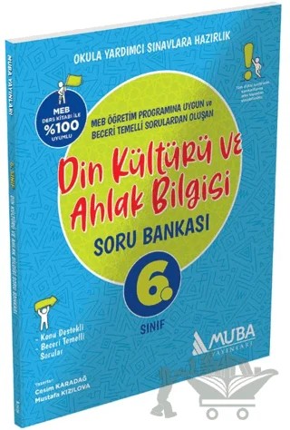 6. Sınıf Din Kültürü ve Ahlak Bilgisi Soru Bankası – Kolektif – Muba Yayınları kitap kapağı