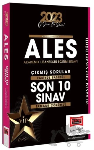 Yargı Yayınları 2023 ALES Tamamı Çözümlü Fasikül Fasikül 10 Sınav Çıkmış Sorular – Kolektif – Yargı Yayınevi kitap kapağı