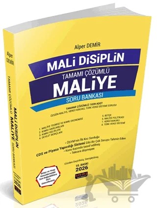 Mali Disiplin Maliye Soru Bankası – Alper Demir – Savaş Yayınevi kitap kapağı