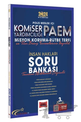 2024 Polis Meslek İçi PAEM Komiser Yardımcılığı Misyon Koruma Rütbe Terfi ve Tüm Branş Sınavlarına Hazırlık Yıldız Serisi İnsan Hakları Soru Bankası – Kolektif – Yargı Yayınevi kitap kapağı