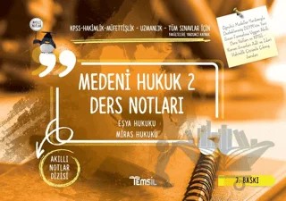 Medeni Hukuk 2 Ders Notları / Eşya Hukuku - Miras Hukuku – Kolektif – Temsil Kitap kitap kapağı