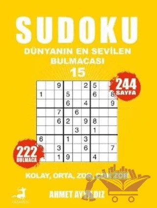 Sudoku Dünyanın En Sevilen Sevilen Bulmacası 15 – Ahmet Ayyıldız – Olimpos Yayınları kitap kapağı