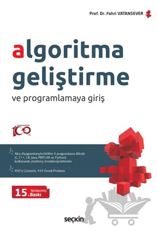 Algoritma Geliştirme ve Programlamaya Giriş – Fahri Vatansever – Seçkin Yayıncılık kitap kapağı