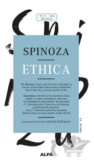 Ethica – Benedictus de Spinoza – Alfa Yayınları kitap kapağı