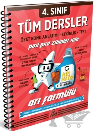 4. Sınıf Tüm Dersler Özet Konu Anlatımı Etkinlik Test – Kolektif – Arı Yayıncılık kitap kapağı