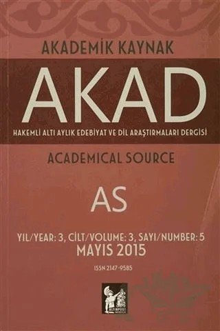 Akad Akademik Kaynak Dergisi Sayı: 5 – Kolektif – Altın Post Yayıncılık kitap kapağı
