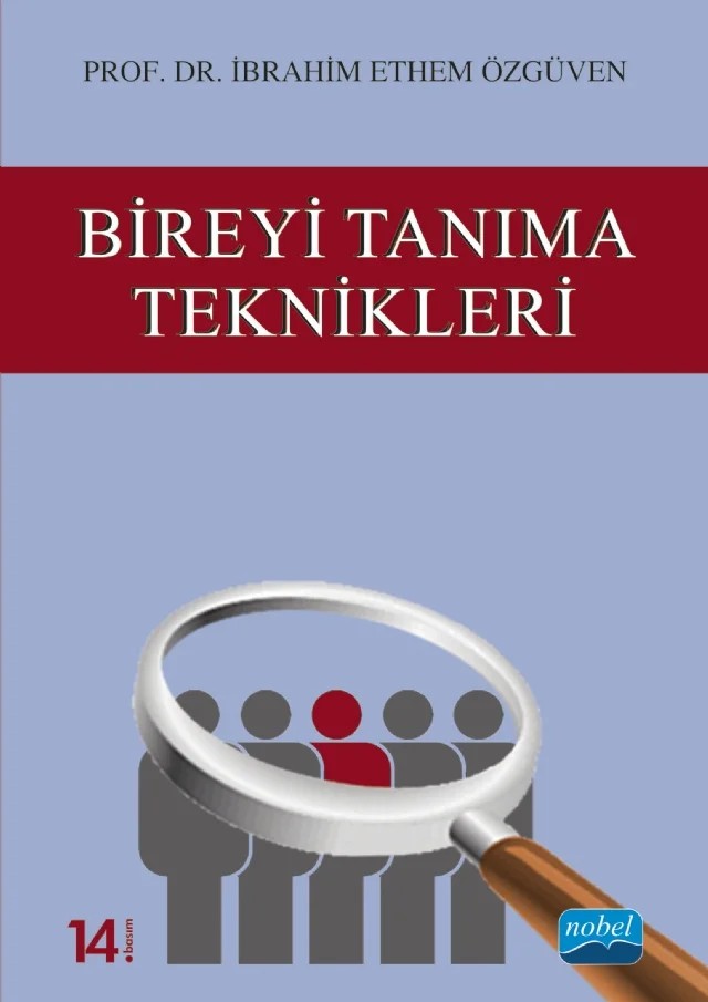 Bireyi Tanıma Teknikleri – İbrahim Ethem Özgüven – Nobel Akademik Yayıncılık kitap kapağı