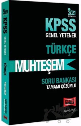 2021 KPSS Muhteşem Türkçe Tamamı Çözümlü Soru Bankası – Kolektif – Yargı Yayınevi kitap kapağı
