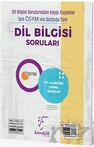 TYT ve MSÜ Dil Bilgisi Çıkmış Sorular – Kolektif – Karekök Yayıncılık kitap kapağı