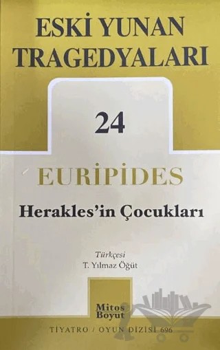 Eski Yunan Tragedyaları 24 Herakles'in Çocukları – Euripides – Mitos Boyut Yayınları kitap kapağı