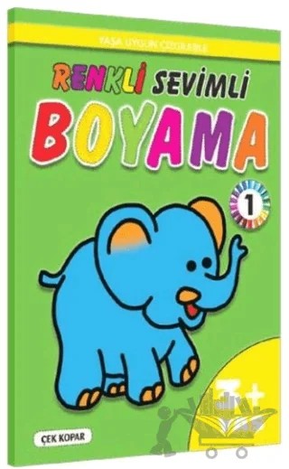 Renkli Sevimli Boyama 1 3+ Yaş – Kolektif – Pinokyo Yayınları kitap kapağı