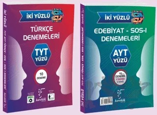 İki Yüzlü TYT AYT Türkçe Edebiyat Denemeleri – Kollektif – Karekök Yayıncılık kitap kapağı