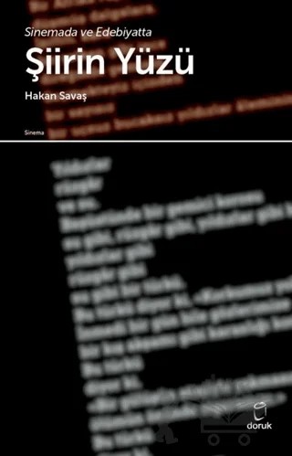 Sinemada ve Edebiyatta Şiirin Yüzü – Hakan Savaş – Doruk Yayınları kitap kapağı