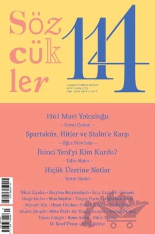 Sözcükler Dergisi 114. Sayı Mart - Nisan 2025 – Sözcükler Yayınları kitap kapağı