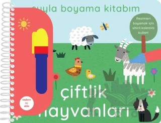 Suyla Boyama Kitabım – Çiftlik Hayvanları – Kolektif – İndigo Çocuk kitap kapağı