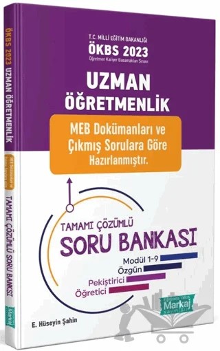 2023 Uzman Öğretmenlik Tamamı Çözümlü Soru Bankası – Kolektif – Markaj Yayınları kitap kapağı