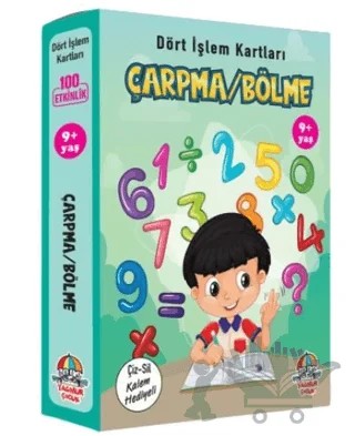 Çarpma Bölme - Dört İşlem Kartları 9+ Yaş – Kolektif – Yağmur Çocuk kitap kapağı