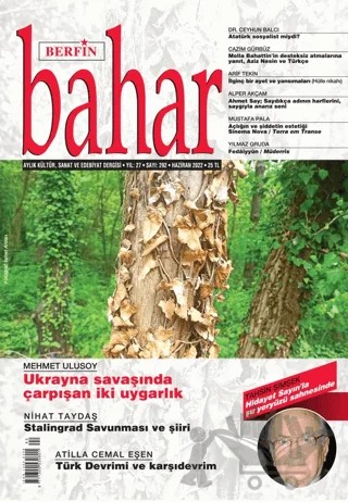 Berfin Bahar Aylık Kültür Sanat ve Edebiyat Dergisi Sayı: 292 Haziran 2022 – Berfin Bahar Dergisi kitap kapağı