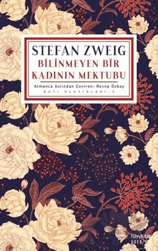 Bilinmeyen Bir Kadının Mektubu – Stefan Zweıg – Hayykitap kitap kapağı