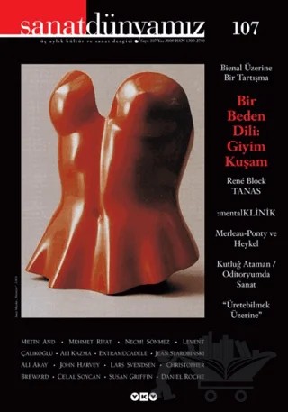 Sanat Dünyamız Üç Aylık Kültür ve Sanat Dergisi Sayı: 107 – Yapı Kredi Yayınları kitap kapağı