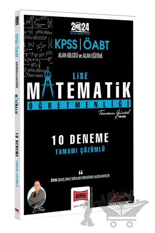 2024 ÖABT Lise Matematik Öğretmenliği 10 Deneme Sınavı – Kolektif – Yargı Yayınevi kitap kapağı