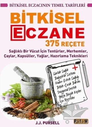 Bitkisel Eczane - 375 Reçete – J.J. Pursell – Platform Yayınları kitap kapağı